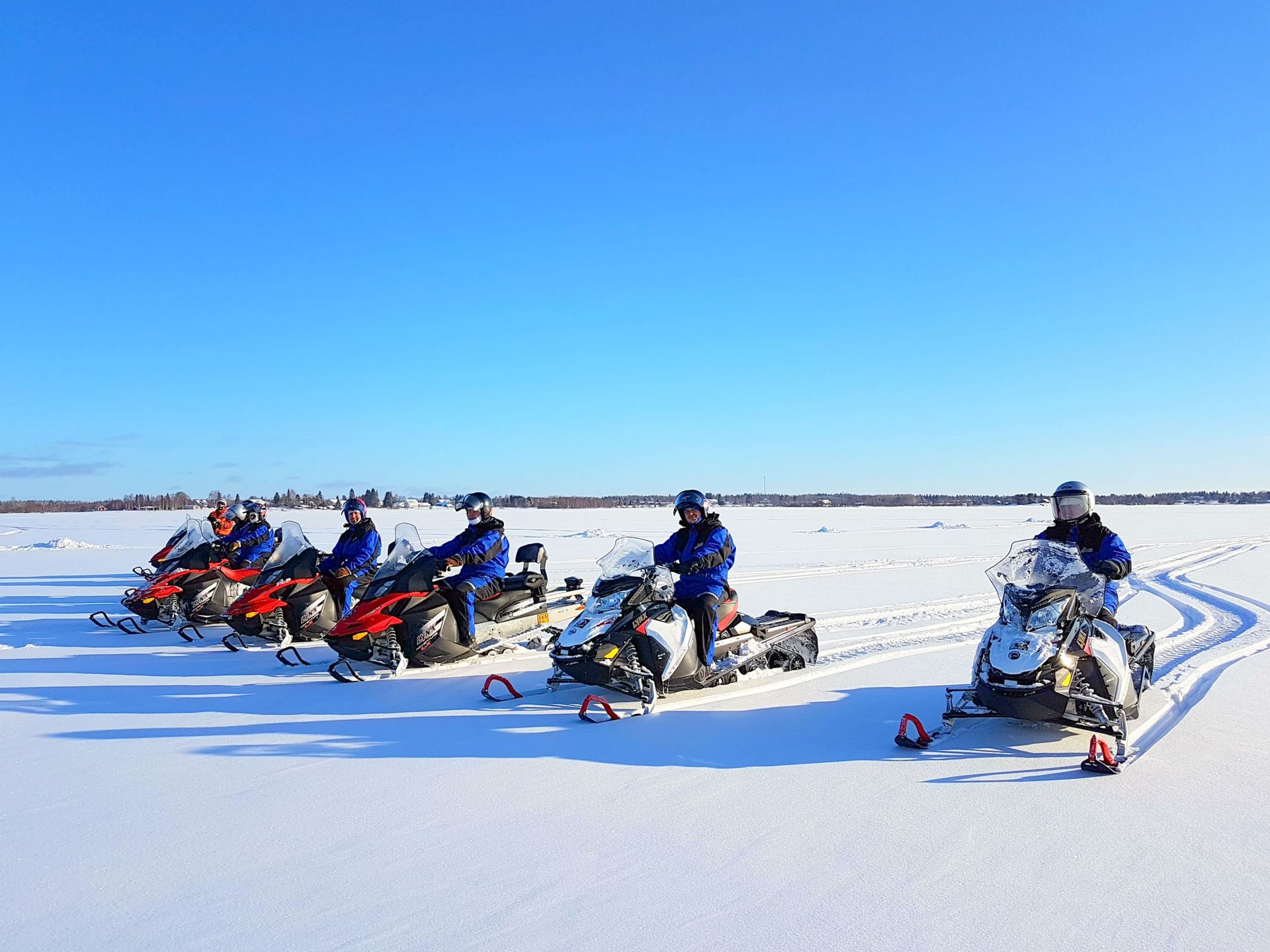 Snowmobiling-on-ice